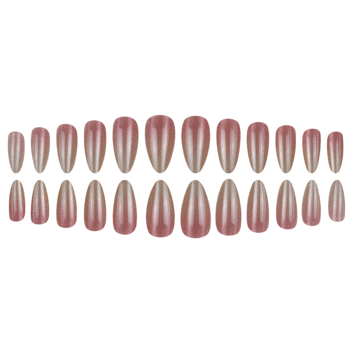 Elegante Glitter Ombre Press-On Nägel Karnz