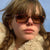 Damen elegante Sonnenbrille mit transparentem Rahmen Karnz