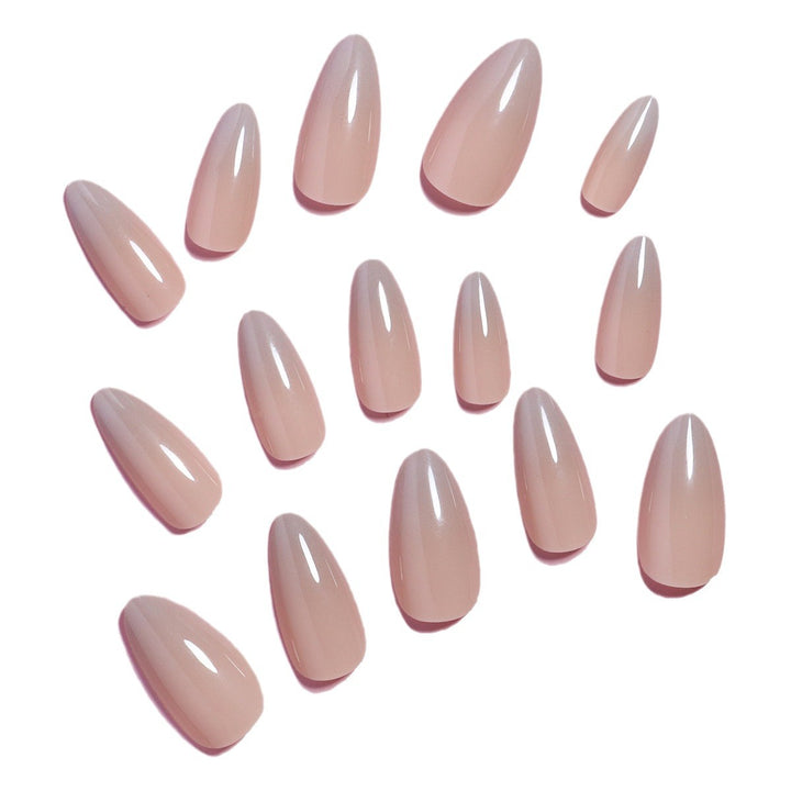 Natürlicher Effekt Press-On Nail Set Karnz