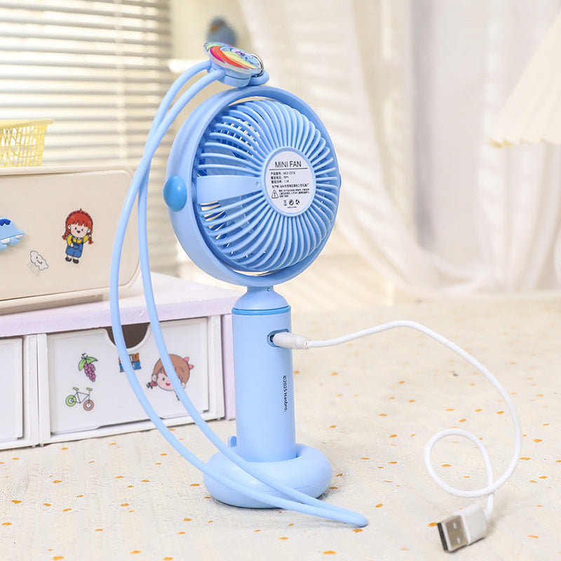 Unisex Tragbarer USB-Handventilator mit flexiblem Hals Karnz