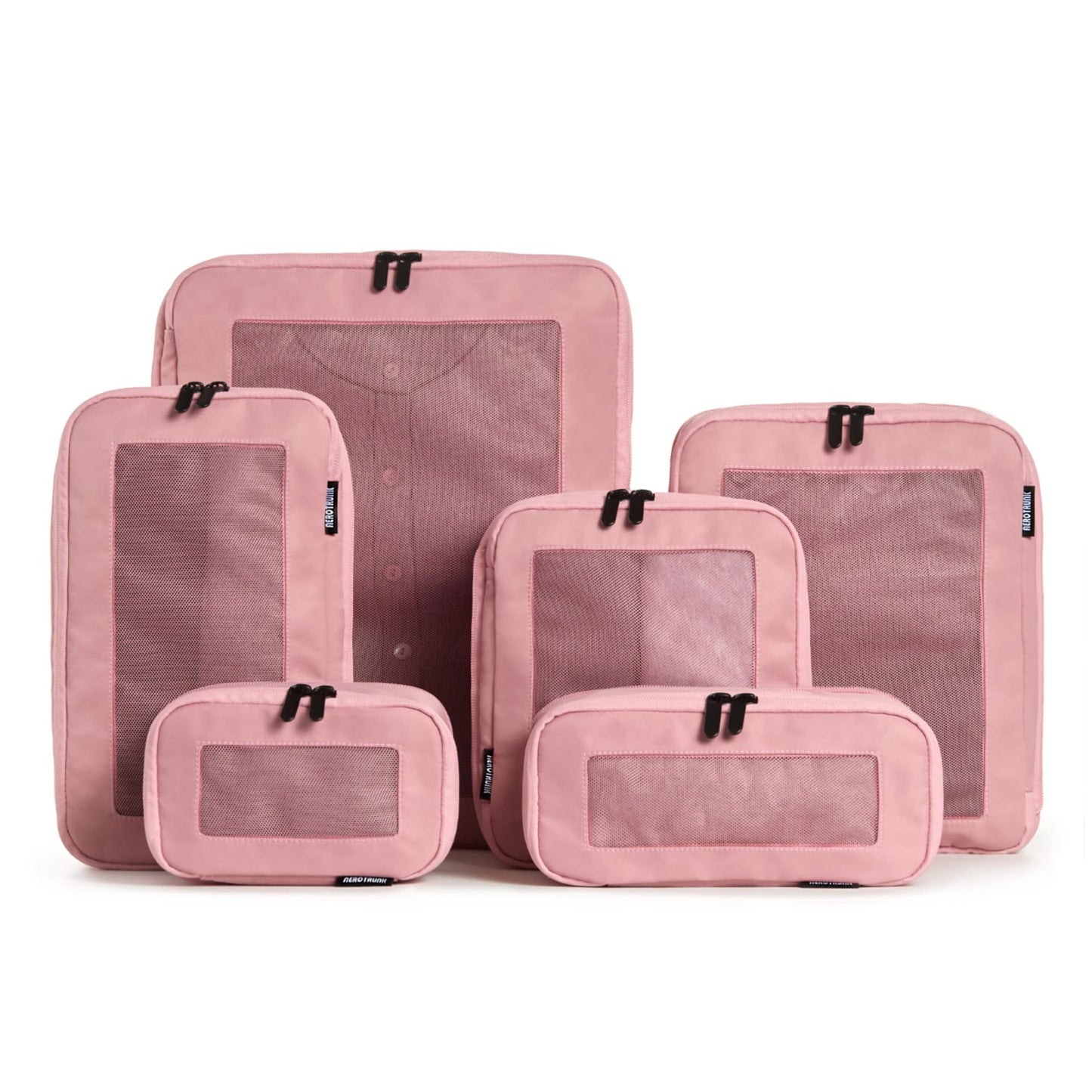 Unisex Aufbewahrungstaschen Set mit durchsichtigen Fächern Karnz