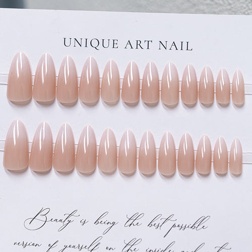 Glänzendes French Tip Press-On Nails Set