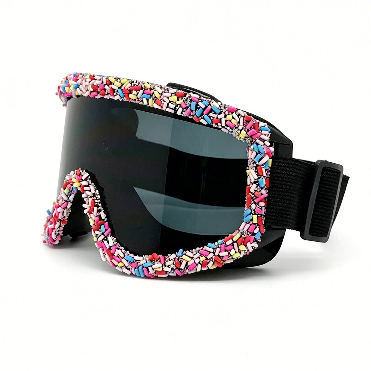 Damen Ski-Schutzbrille im kreativen Design mit bunten Akzenten Karnz
