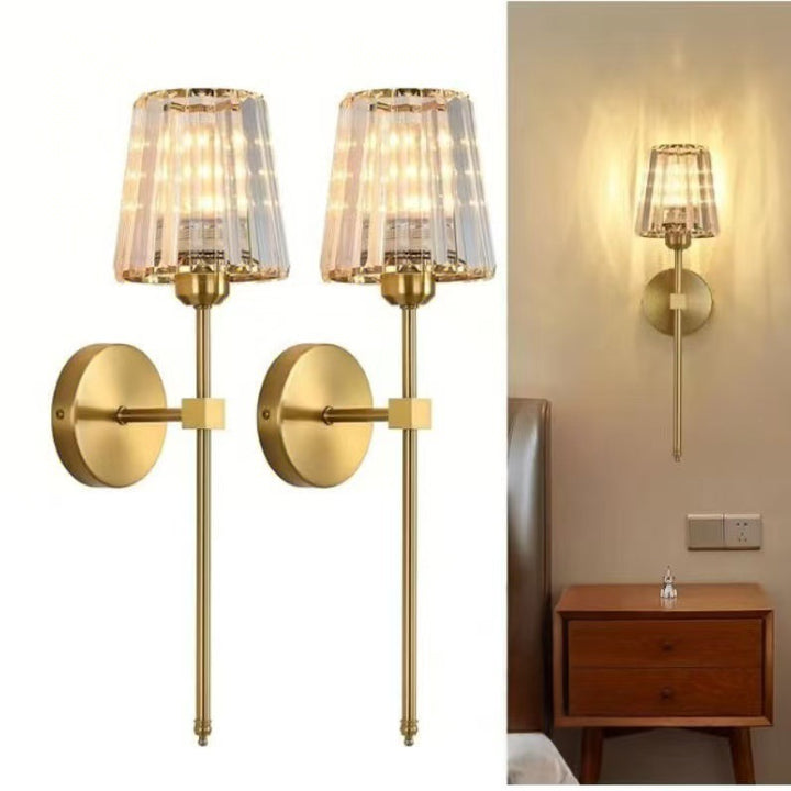Stylische Kristall Wandleuchte
