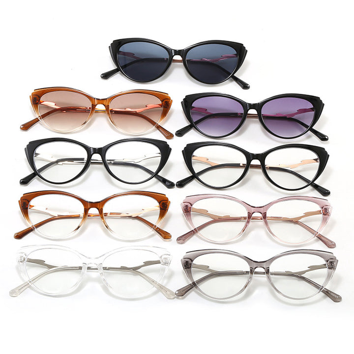 Modische Cat-Eye Brille mit Filigranem Design Karnz