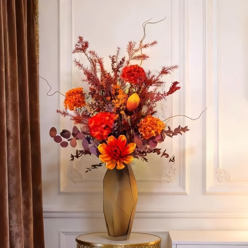 Exquisite Trockenblumen-Tischdeko