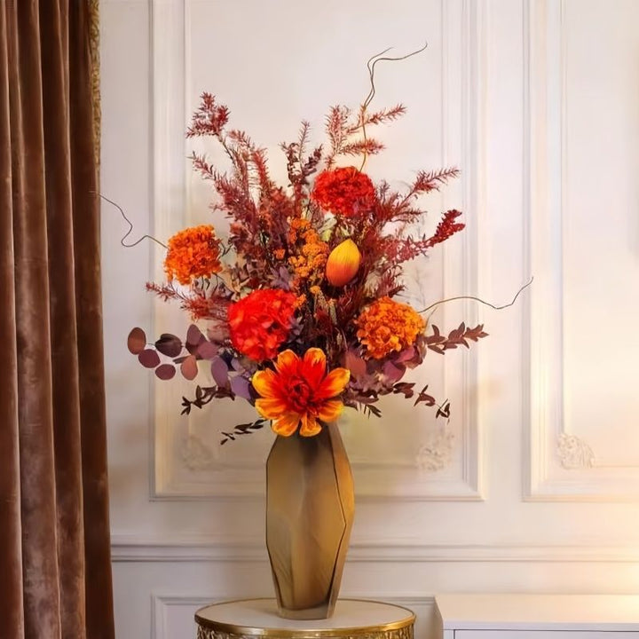 Exquisite Trockenblumen-Tischdeko