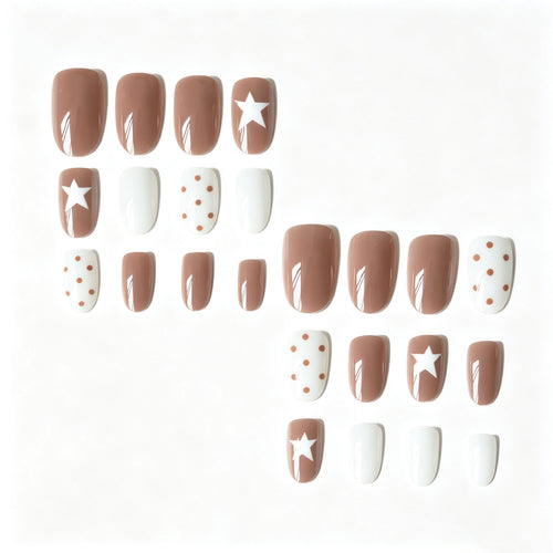 Künstlerisches Stern- und Punkt-Nagelkunst-Set