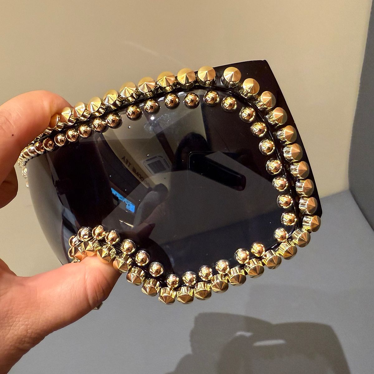 Damen modische Skibrille mit glamourösem Strassbesatz Karnz
