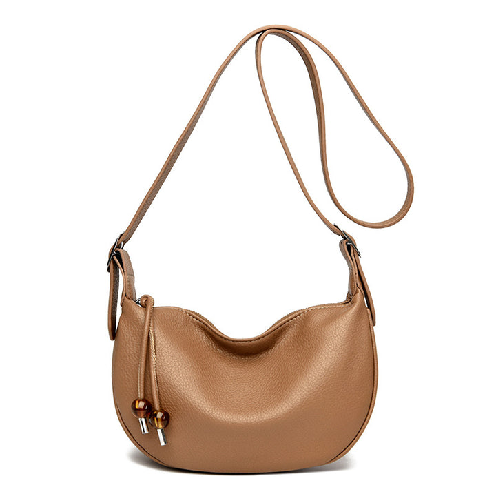 Lässige strukturierte Leder-Slingtasche Karnz