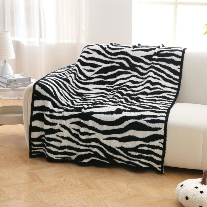 Home Decor Plüsch Zebra Druck Decke