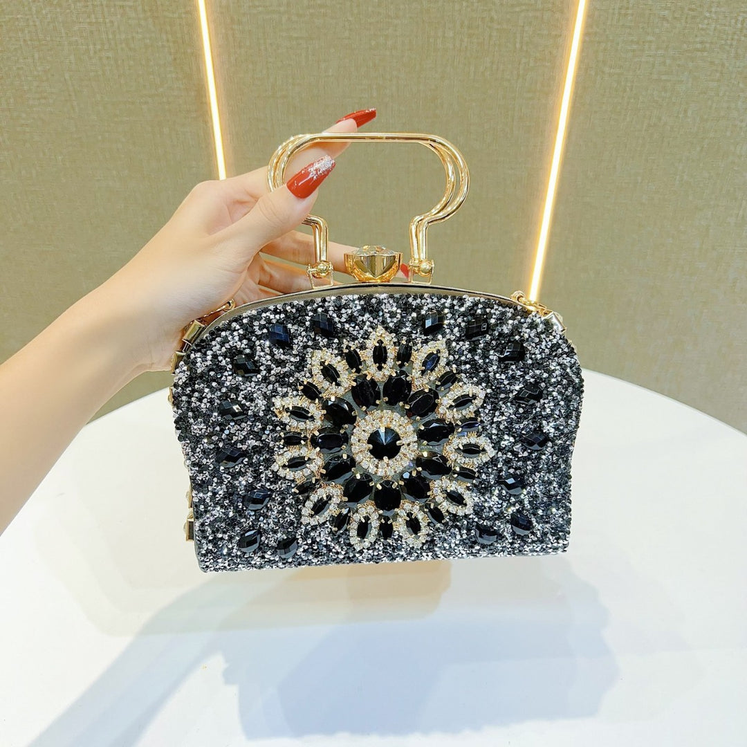 Elegante Perlen Abendtasche