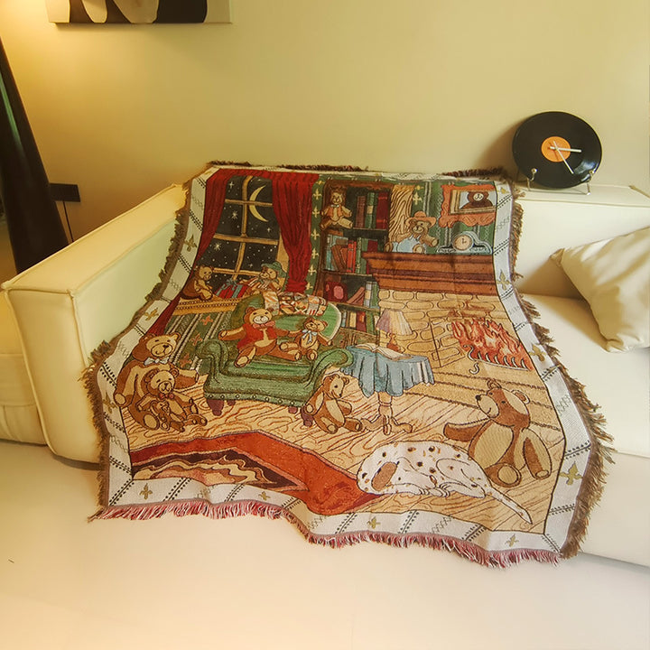 Künstlerische Leopard-Themen Wandteppich Decke