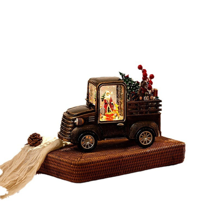 Dekoratives Lkw Modell mit Weihnachtsbeleuchtung Karnz