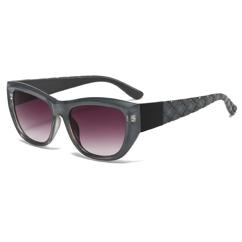 Damen Cat-Eye Sonnenbrille mit elegantem, transparentem Rahmen Karnz