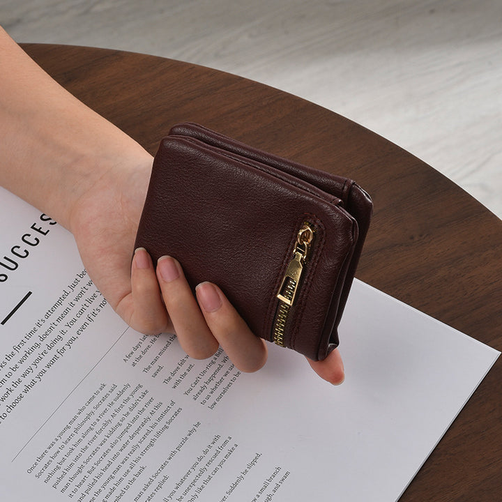 Stylische Reißverschluss-Münztasche Karnz