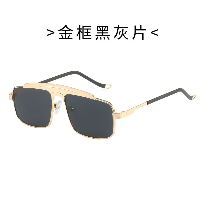 Damen Modische Brille mit schmalem Metallrahmen Karnz