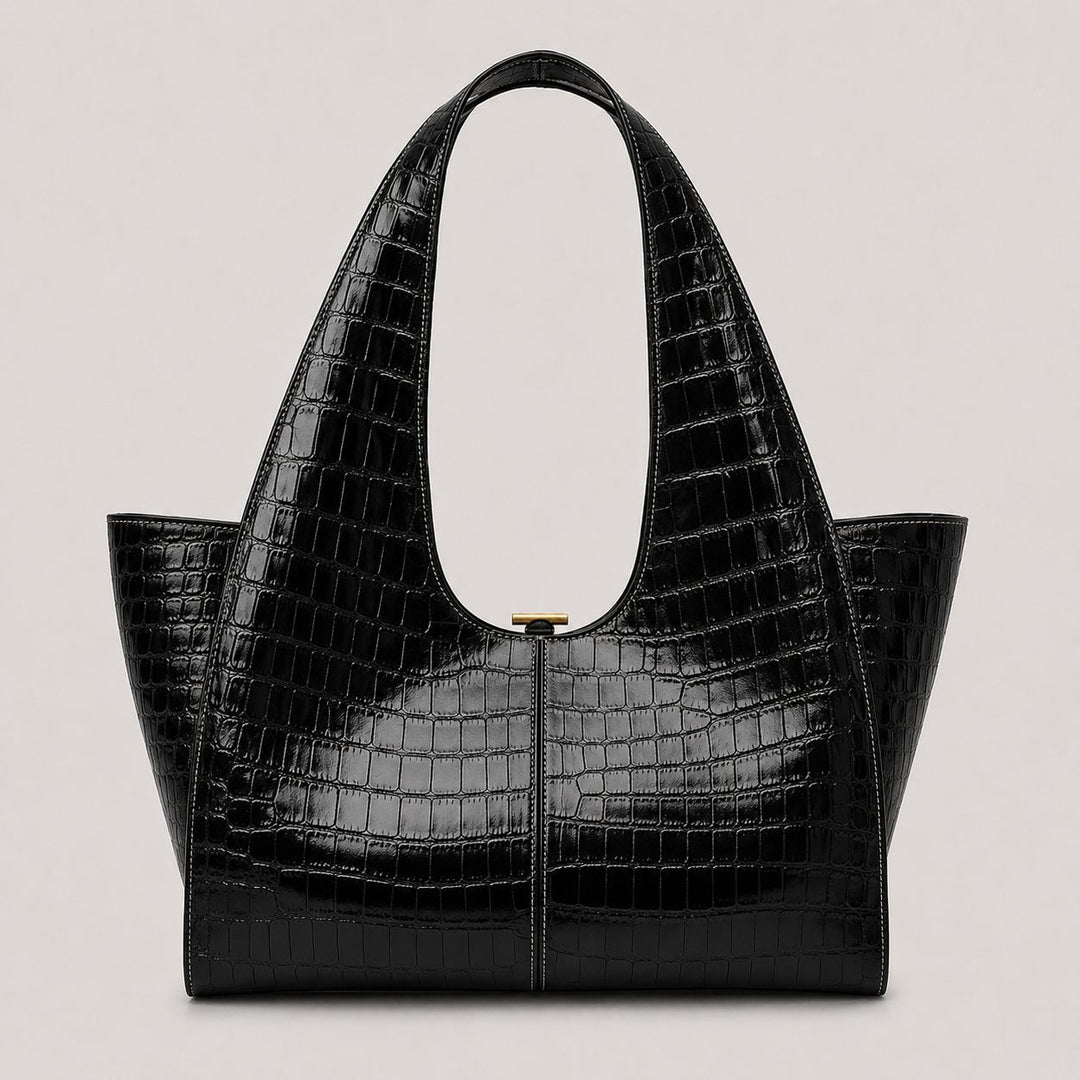 Schlanker strukturierter Tote-Handtasche