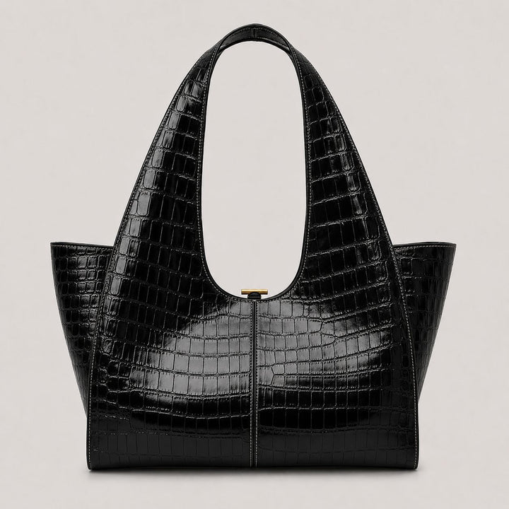 Schlanker strukturierter Tote-Handtasche