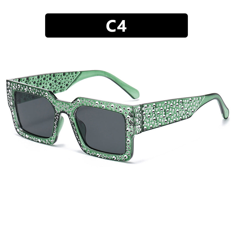 Damen extravagante Sonnenbrille mit funkelndem Akzent Karnz