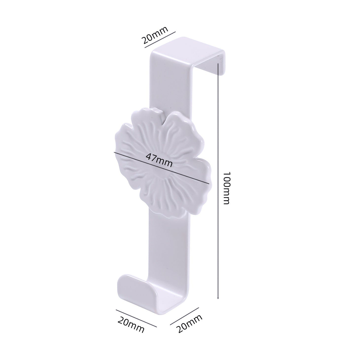 Unisex Wandhaken mit floralem Design Karnz