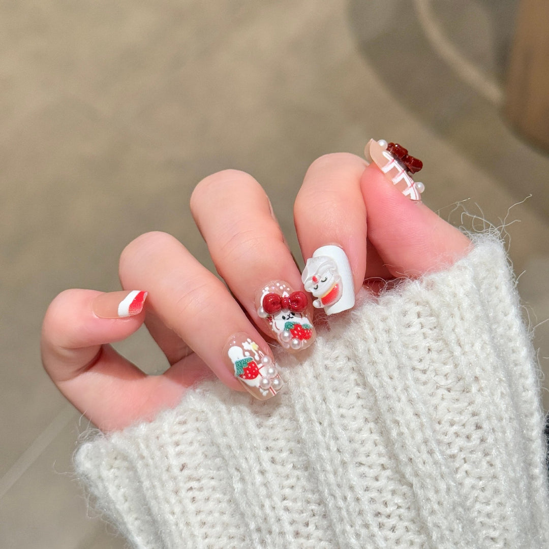 Verspielt Charakter-Themen Press-On Nagelkunst Karnz