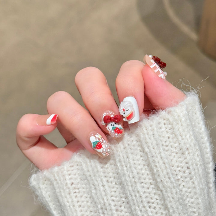 Verspielt Charakter-Themen Press-On Nagelkunst Karnz