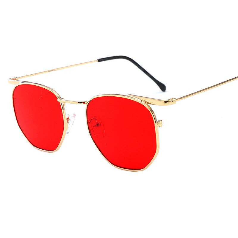 Damen modische rechteckige Brille mit elegantem Metallrahmen Karnz