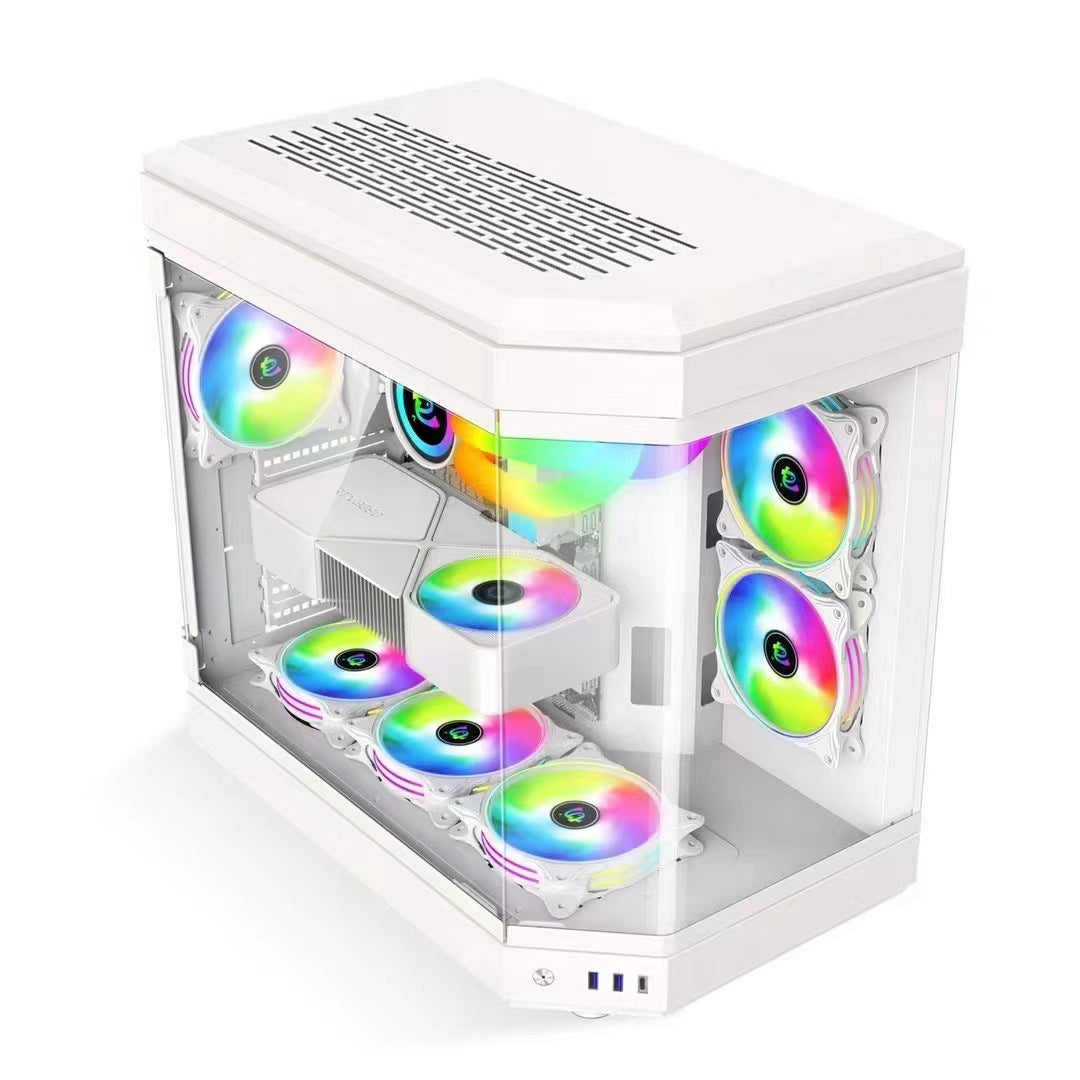 Erweiterbares Transparentes Gaming-PC-Gehäuse Karnz