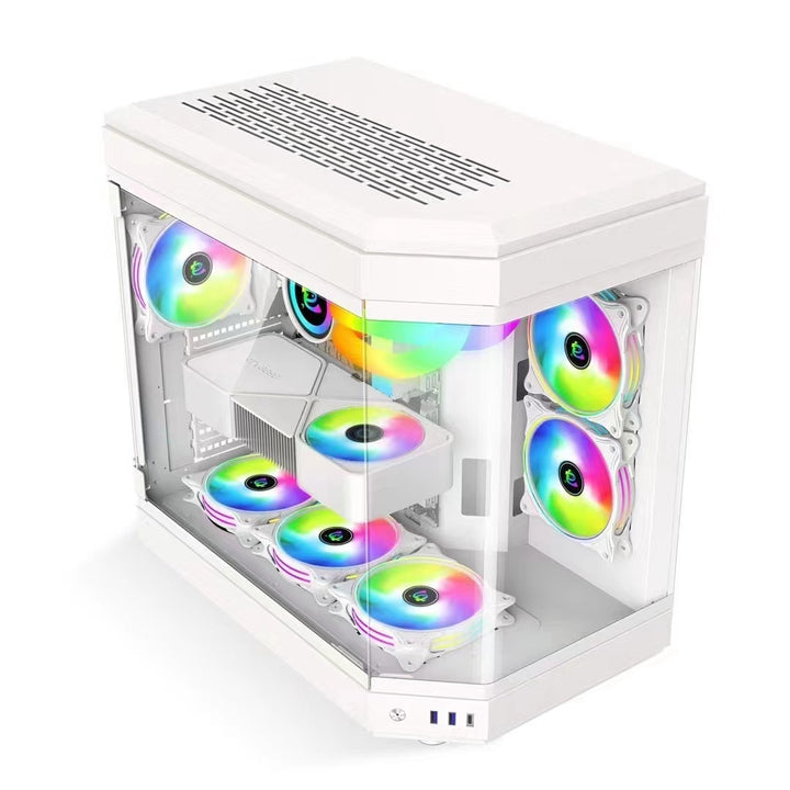 Erweiterbares Transparentes Gaming-PC-Gehäuse Karnz