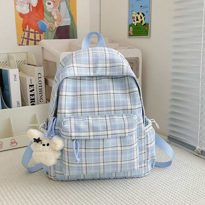 Stylische Karomuster-Rucksack Karnz