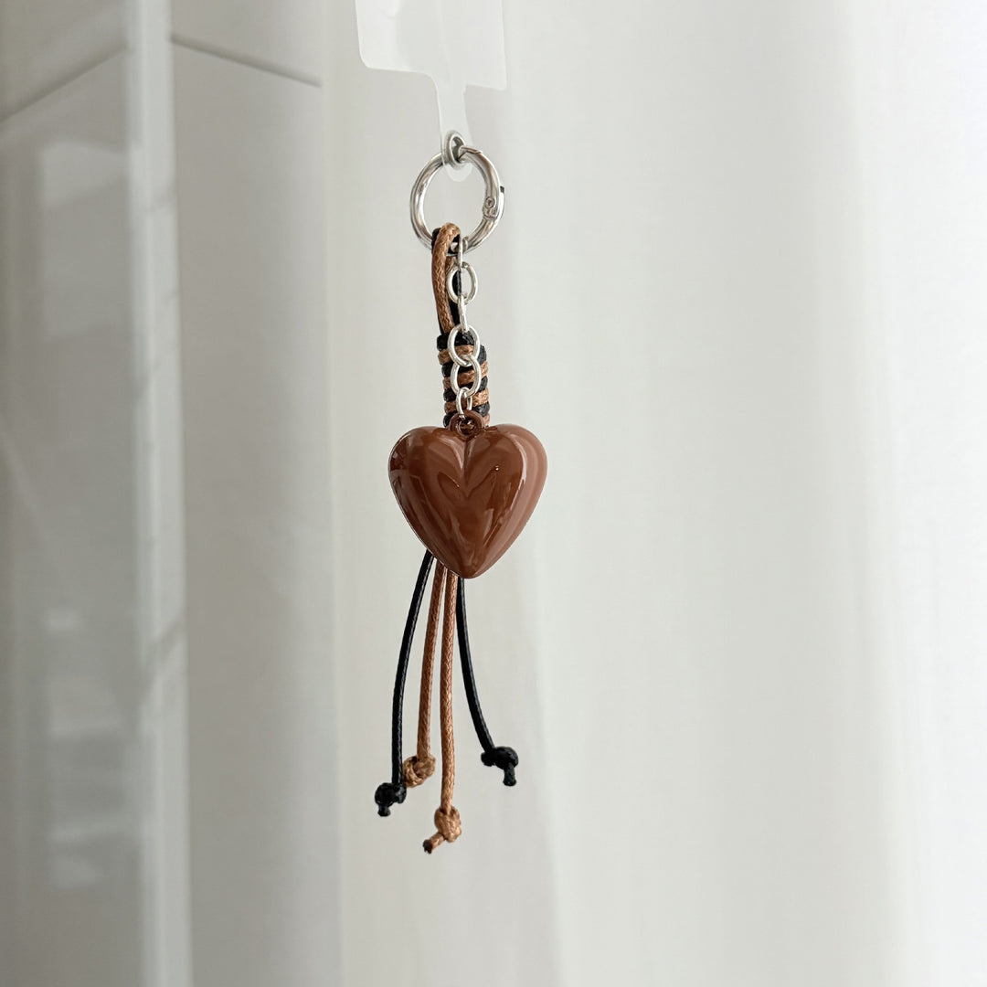 Herzförmiger Charm Schlüsselanhänger Karnz