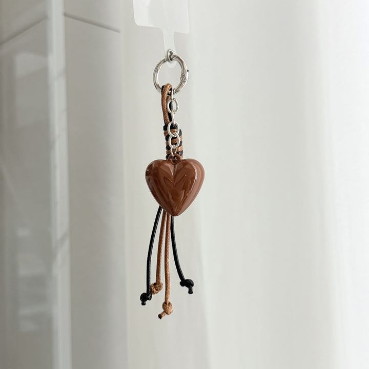 Herzförmiger Charm Schlüsselanhänger Karnz