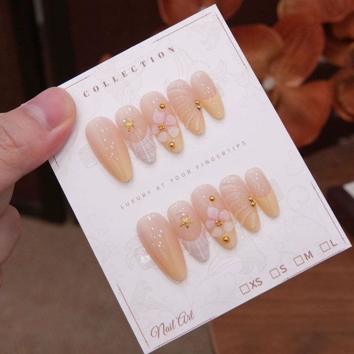 Luxus Florale Nagelverzierungen