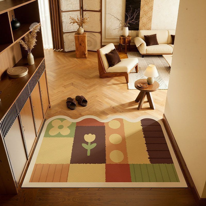 Künstlerisches Patchwork-Bereichsmatte