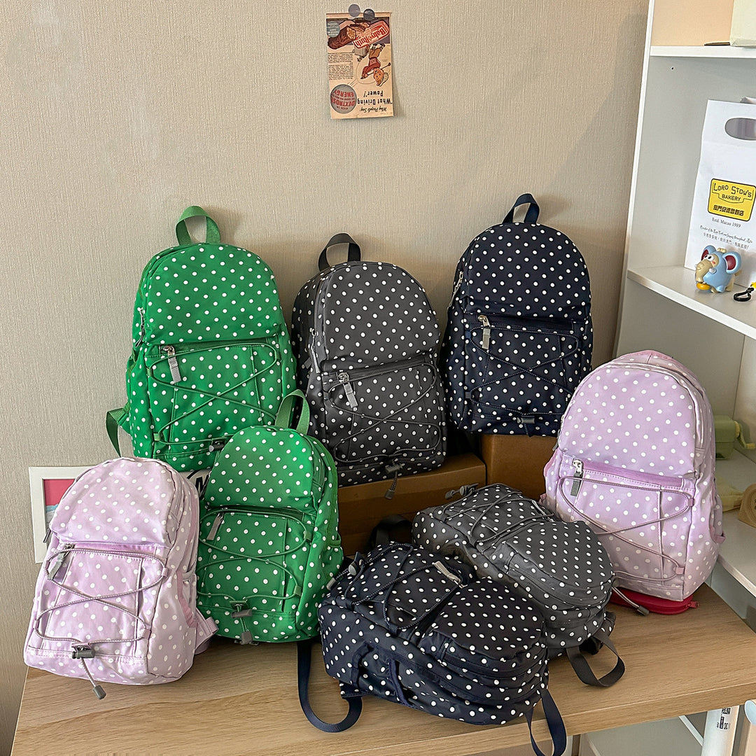 Stylischer Polka-Dots-Rucksack Karnz