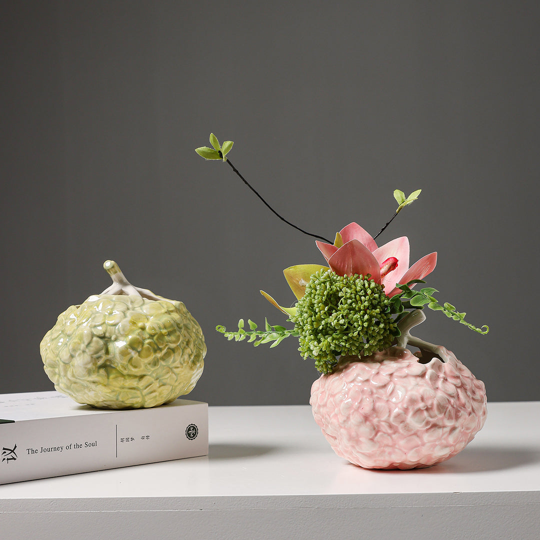 Dekorative florale Keramik