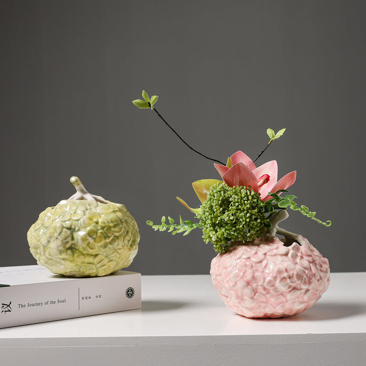 Dekorative florale Keramik