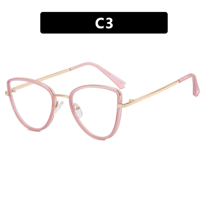 Damen extravagant geformte Brille Karnz