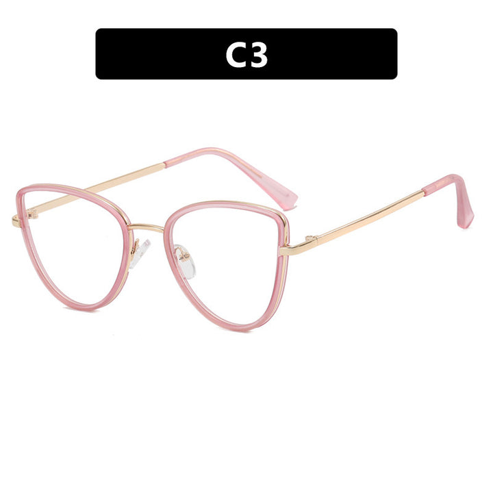Damen extravagant geformte Brille Karnz