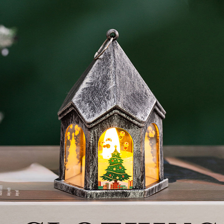 LED Weihnachtslaterne mit nostalgischem Design