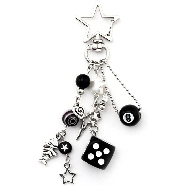 Schlüsselanhänger mit Bunten Würfeln Karnz