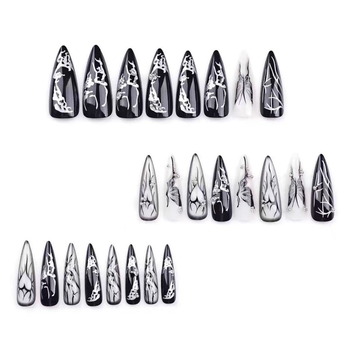 Künstlerische Stiletto-Nagelkunst