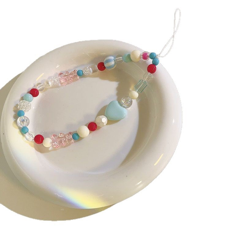 Farbige Perlen Charm Armband Karnz