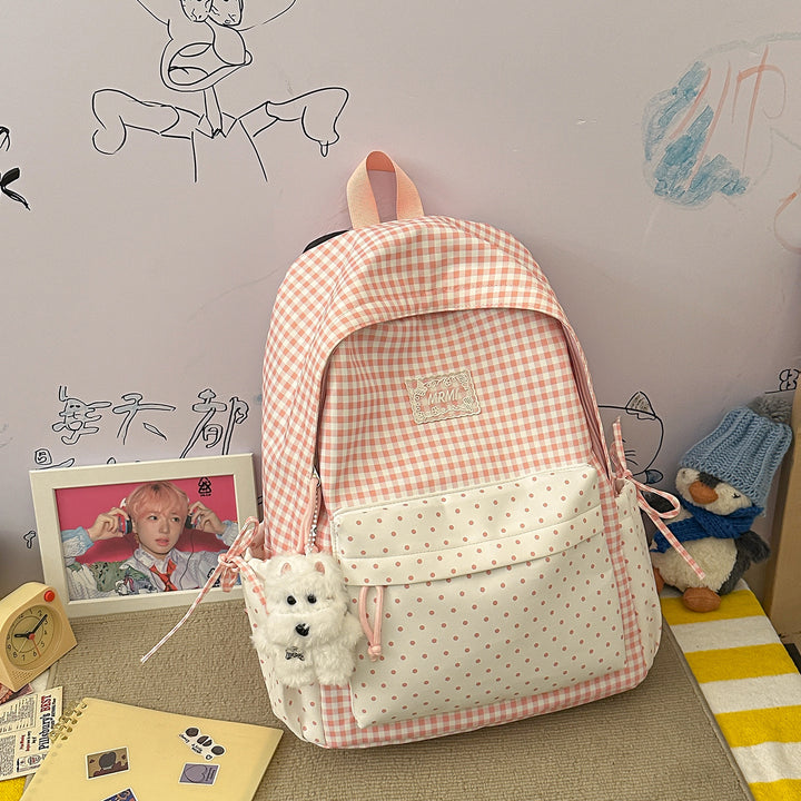 Chic Plaid Rucksack Karnz