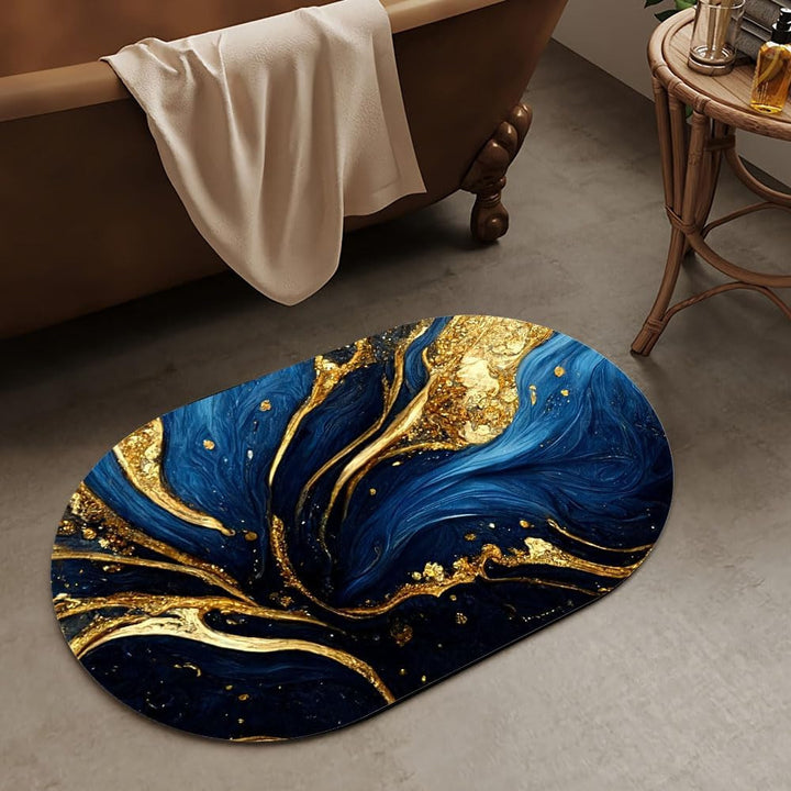 Luxuriöse abstrakte Marmor-Design-Badmatte