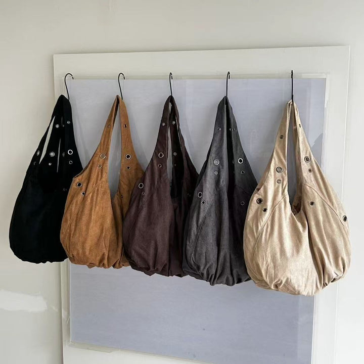 Lässige Canvas-Schultertasche