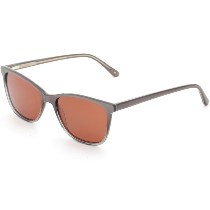Damen moderne rechteckige Sonnenbrille Karnz