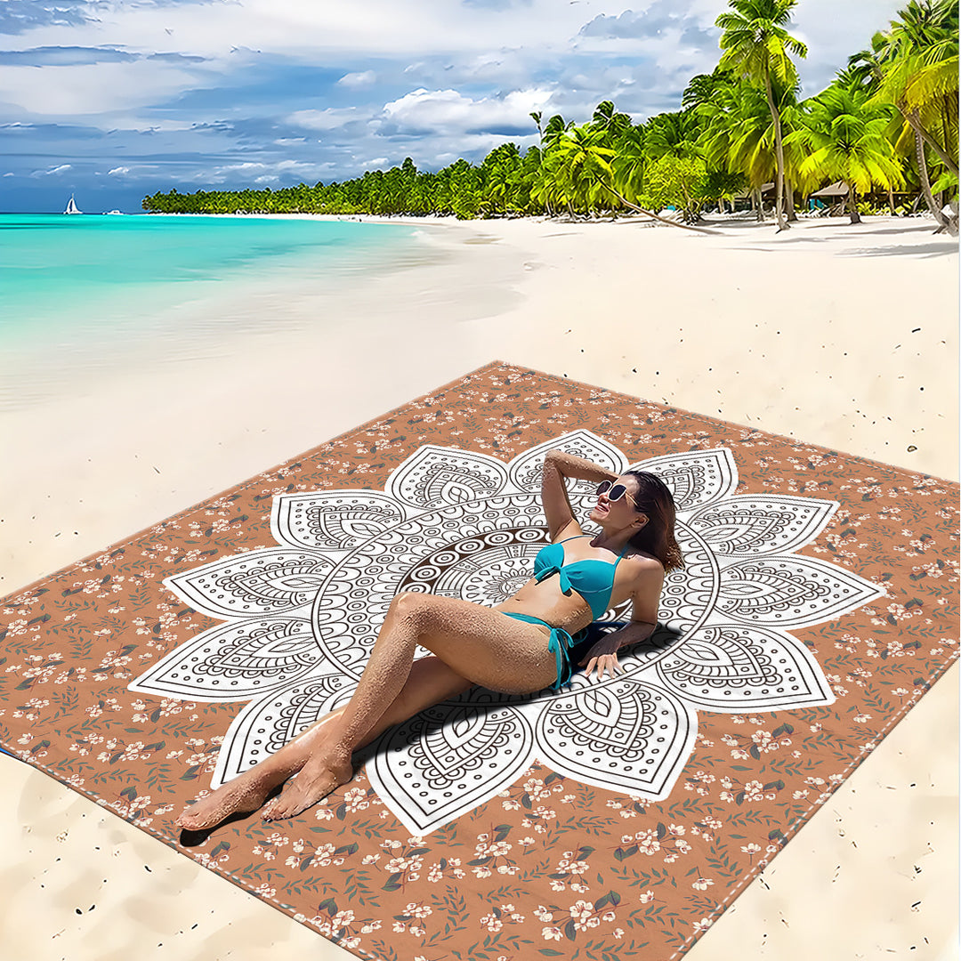 Mandala Design Strandmatte Karnz