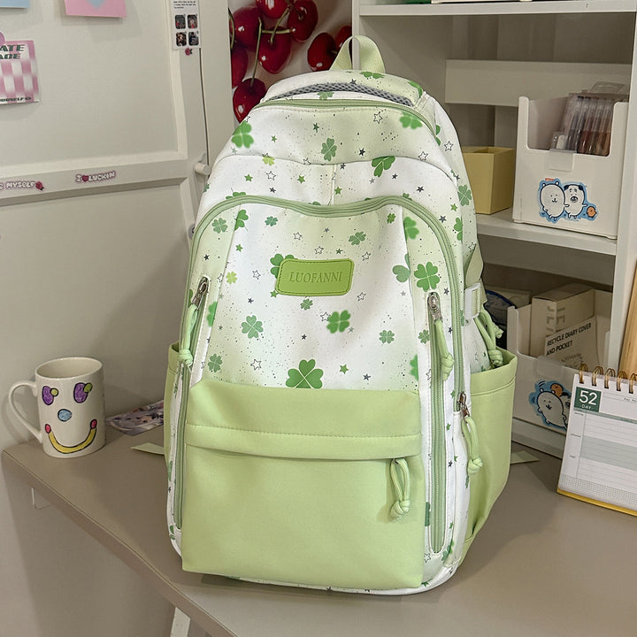 Stylische Blumenmuster Studententasche Karnz
